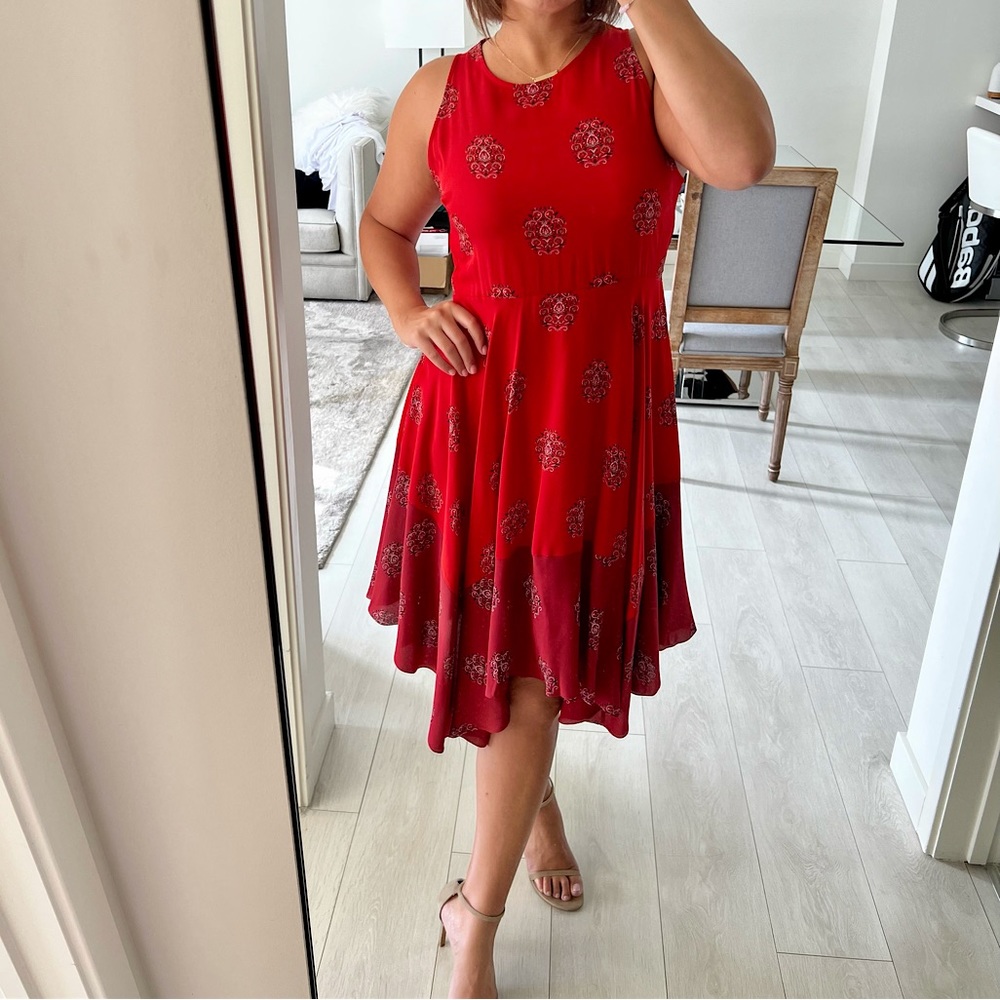 ALC Silk Red Dress - size 12
